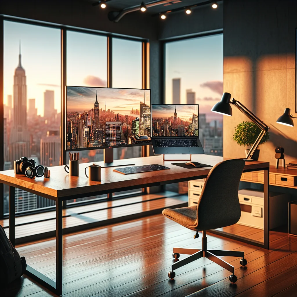 Efficient Dual Monitor Desk Arrangements for Digital Nomads